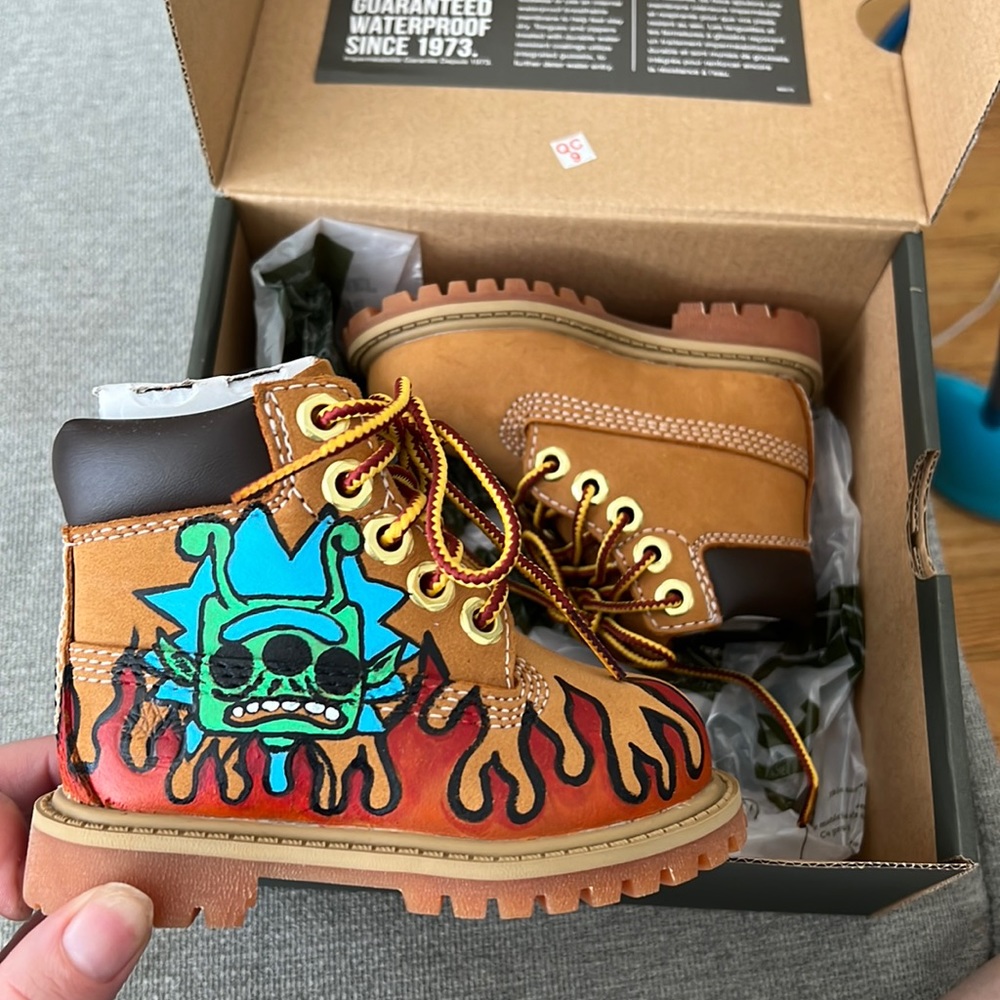 COPY - Custom toddler timberland
